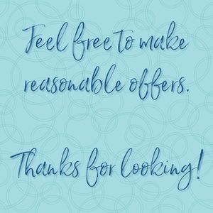 Reasonable offers considered - I’m ready to ship!